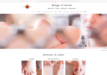 Site praticienne massage bien-être